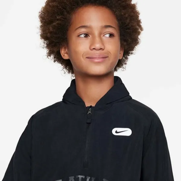 Спортивная куртка для мальчиков Nike B Nk Rpl Athl Hd Hz Top Woven Черный photo 3