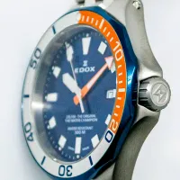 Ceas de mână pentru bărbați Edox 53015-357BUOM-BUIN Cuarț / 43 mm photo 4