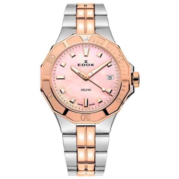 Ceas de mână pentru femei Edox 53020-357RM-ROR Cuarț / 38 mm photo 1 Ceas de mână pentru femei Edox 53020-357RM-ROR Cuarț / 38 mm photo 1