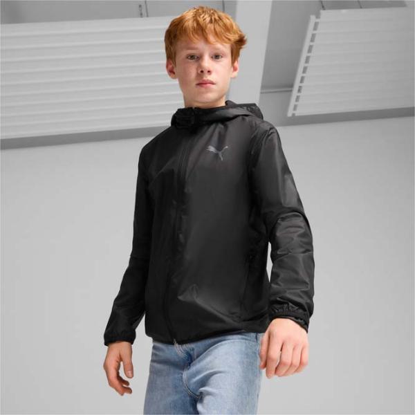 Спортивная куртка для мальчиков Puma Fleece Line Windbreaker Черный photo 3