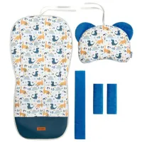 Матрасик для коляски Sensillo Deluxe Velvet Полиэстер / Белый