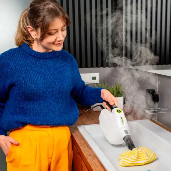 Curățitor cu aburi KARCHER SC1 Multi (1.516-404.0)  / 1300 W / White photo 6