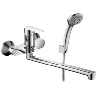 Baterie pentru cadă de baie Rozzy Jenori Lotus Alamă