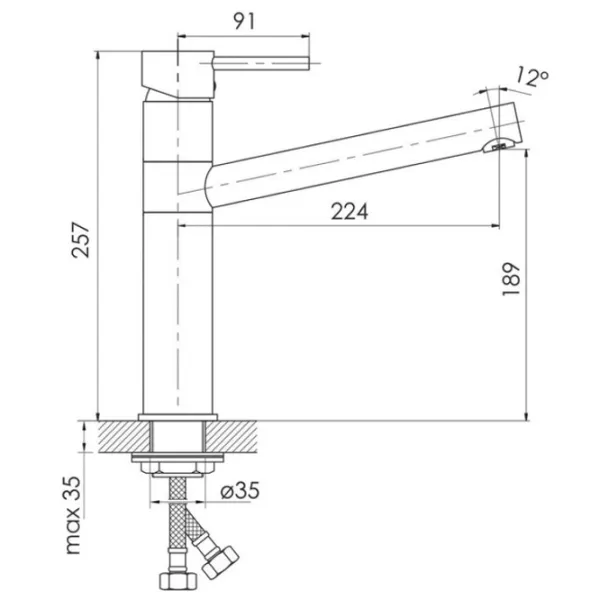 Смеситель для кухни Imprese f03408502LS Однорычажный / Поворотный / Латунь / Нержавеющая сталь photo 2 Смеситель для кухни Imprese f03408502LS Однорычажный / Поворотный / Латунь / Нержавеющая сталь photo 2