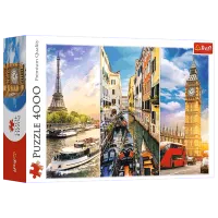 Puzzle Trefl Trip around Europe 15+/ Numărul de piese: 4000