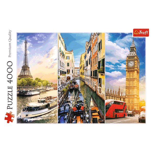 Puzzle Trefl Trip around Europe 15+/ Numărul de piese: 4000 photo 2 Puzzle Trefl Trip around Europe 15+/ Numărul de piese: 4000 photo 2