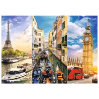 Puzzle Trefl Trip around Europe 15+/ Numărul de piese: 4000 photo 3