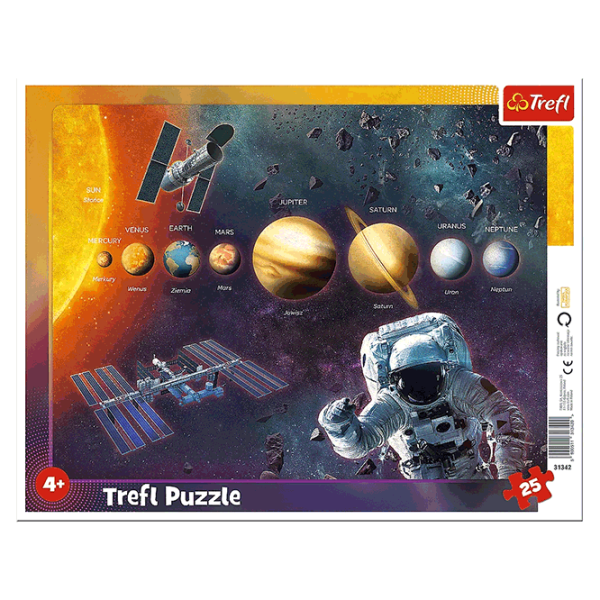 Puzzle Trefl 25 Frame Solar system 4+/ Numărul de piese: 25 photo 1 Puzzle Trefl 25 Frame Solar system 4+/ Numărul de piese: 25 photo 1