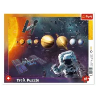 Puzzle Trefl 25 Frame Solar system 4+/ Numărul de piese: 25
