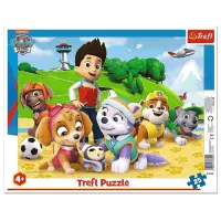 Puzzle Trefl Paw Patrol on the trail 4+/ Numărul de piese: 25