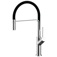 Смеситель для кухни Imprese STORK Однорычажный / Поворотный / Латунь / Черный