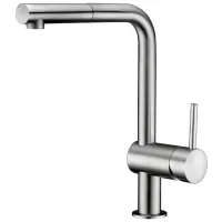 Baterie pentru bucătărie Imprese Lotta Mono comandă / Pivotantă / Alamă / Inox