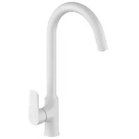 Baterie pentru bucătărie Imprese Vaclav Mono comandă / Pivotantă / Alamă / White