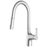 Baterie pentru bucătărie Imprese LIBEN Mono comandă / extractibilă / Alamă / Nickel