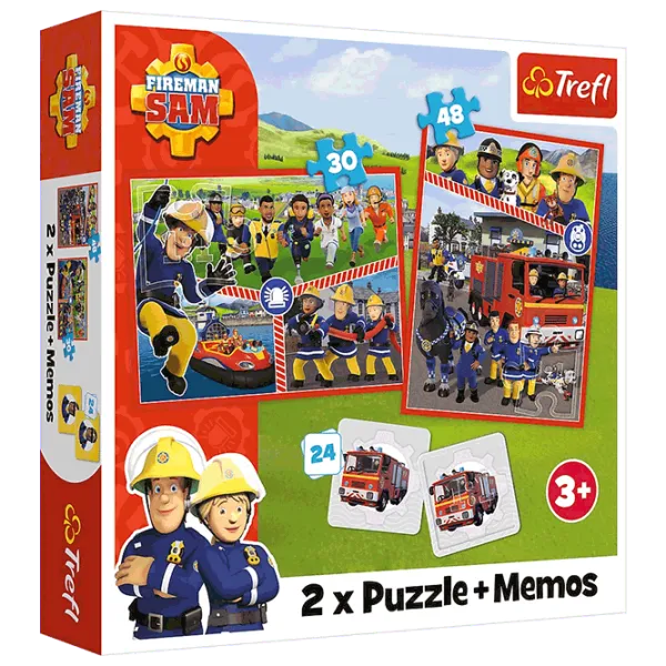Puzzle Trefl Fireman Sam's team / Количество деталей: 78 photo 1