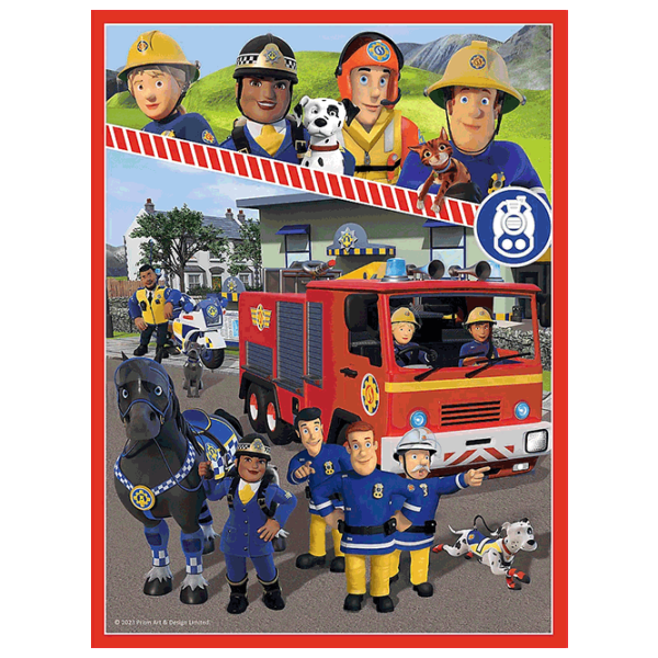 Puzzle Trefl Fireman Sam's team / Количество деталей: 78 photo 2
