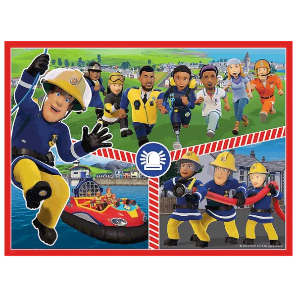 Puzzle Trefl Fireman Sam's team / Количество деталей: 78 photo 3