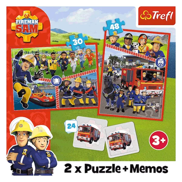 Puzzle Trefl Fireman Sam's team / Количество деталей: 78 photo 5