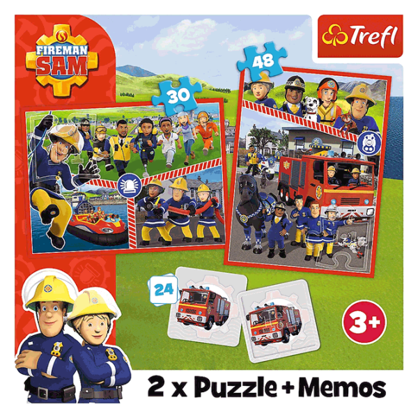 Puzzle Trefl Fireman Sam's team / Количество деталей: 78 photo 5