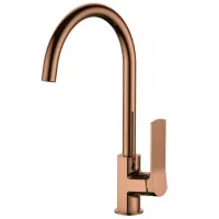 Baterie pentru bucătărie Volle Solo Mono comandă / Pivotantă / Alamă / Crom