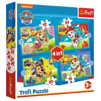 Puzzle Trefl Running Pupies 3+/ Numărul de piese: 71
