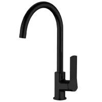 Baterie pentru bucătărie Volle Solo Mono comandă / Pivotantă / Alamă / Black