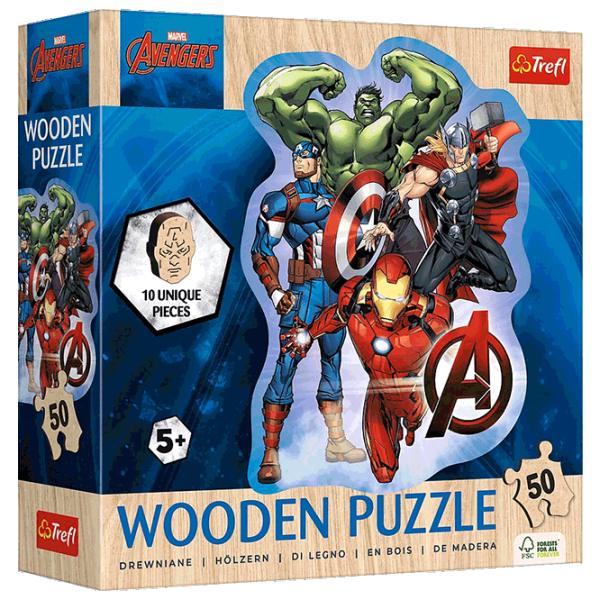 Puzzle Trefl Avenger's adventures / Numărul de piese: 50 photo 1