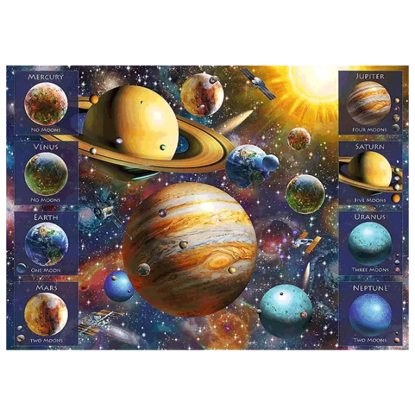 Puzzle Trefl Solar System 12+/ Numărul de piese: 1040 photo 2 Puzzle Trefl Solar System 12+/ Numărul de piese: 1040 photo 2