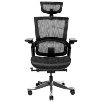 Fotoliu de birou CUSTO Berlin  Plasă acrilică/ Black 