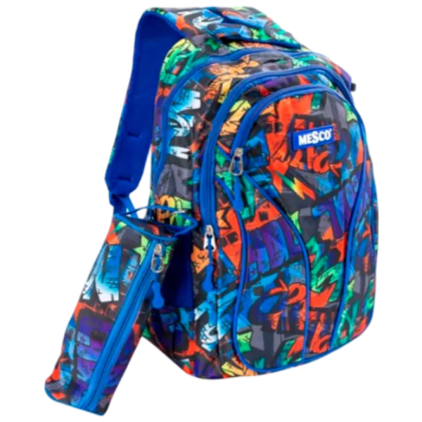 Ghiozdan pentru copii Mesco Mes241614  / Multicolor Blue /  photo 1