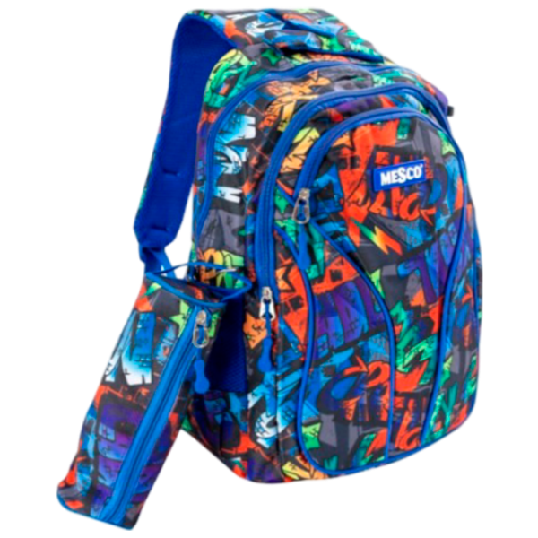Ghiozdan pentru copii Mesco Mes241614  / Multicolor Blue /  photo 1