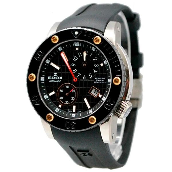 Ceas de mână pentru bărbați Edox 77001-TINR-NIR Mecanic / 45 mm photo 1 Ceas de mână pentru bărbați Edox 77001-TINR-NIR Mecanic / 45 mm photo 1