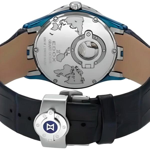 Ceas de mână pentru bărbați Edox 77002-357B-BUIN Mecanic / 45 mm photo 2 Ceas de mână pentru bărbați Edox 77002-357B-BUIN Mecanic / 45 mm photo 2
