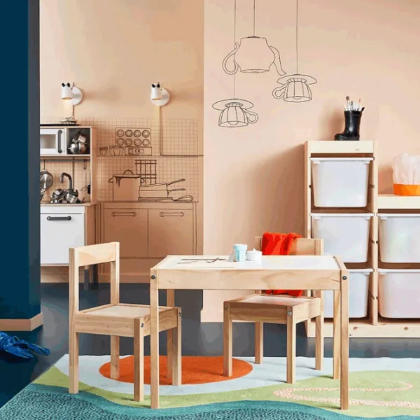 Set de mobilă pentru copii Ikea Latt Pine / unisex photo 4