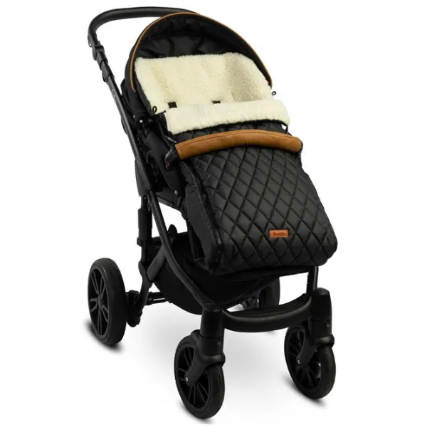Чехол для детской коляски Sensillo Caretero  Шерсть / Черный photo 2 Чехол для детской коляски Sensillo Caretero  Шерсть / Черный photo 2