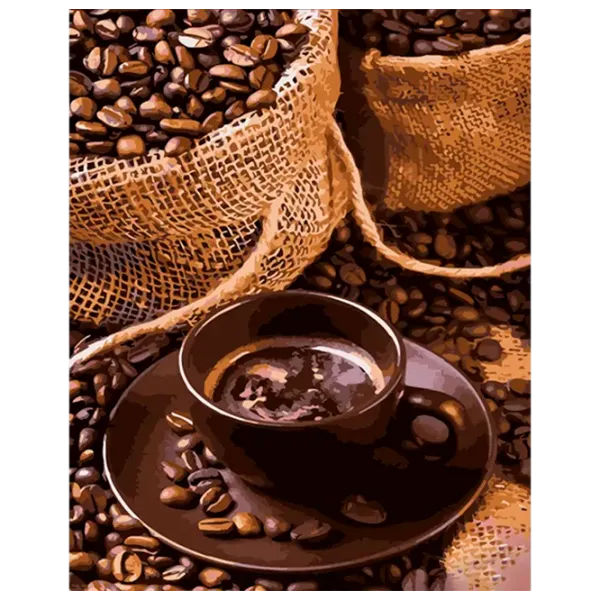 Pictură pe numere Strateg Boabe de cafea 4823113847708 50 x 40 cm / Verticală photo 1