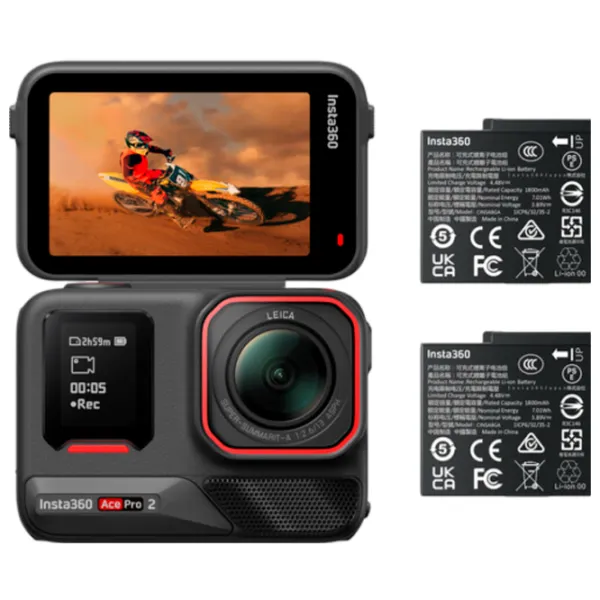 Экшн-камера Insta360 Ace Pro 2 Bundle 48 МП / 1650 мАч / Черный photo 9