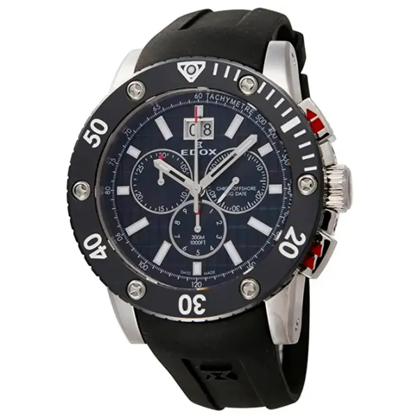 Наручные часы для мужчин Edox 10012-3N-NIN Кварцевый / 45 мм photo 1 Наручные часы для мужчин Edox 10012-3N-NIN Кварцевый / 45 мм photo 1