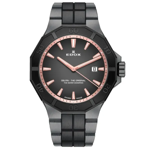 Наручные часы для мужчин Edox 53021-37GNM-NDR Кварцевый / 43 мм photo 1 Наручные часы для мужчин Edox 53021-37GNM-NDR Кварцевый / 43 мм photo 1