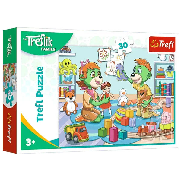 Puzzle Trefl The Joyful Treflik Family 3+/ Количество деталей: 30 photo 1 Puzzle Trefl The Joyful Treflik Family 3+/ Количество деталей: 30 photo 1