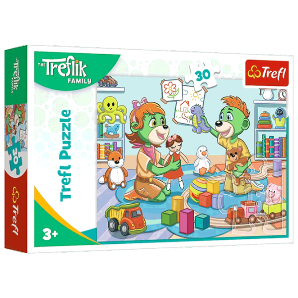 Puzzle Trefl The Joyful Treflik Family 3+/ Количество деталей: 30 photo 1 Puzzle Trefl The Joyful Treflik Family 3+/ Количество деталей: 30 photo 1