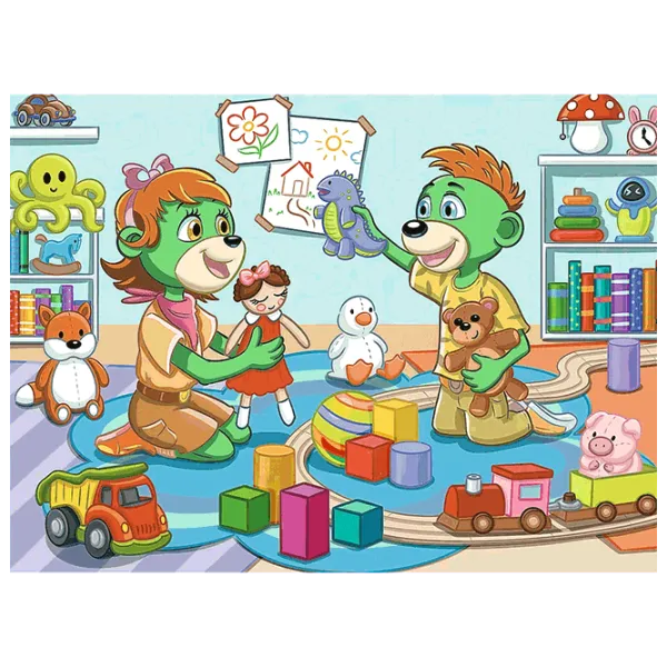 Puzzle Trefl The Joyful Treflik Family 3+/ Количество деталей: 30 photo 2 Puzzle Trefl The Joyful Treflik Family 3+/ Количество деталей: 30 photo 2