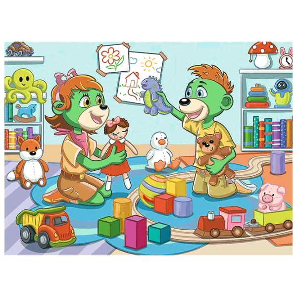 Puzzle Trefl The Joyful Treflik Family 3+/ Количество деталей: 30 photo 2 Puzzle Trefl The Joyful Treflik Family 3+/ Количество деталей: 30 photo 2