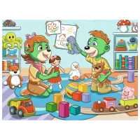 Puzzle Trefl The Joyful Treflik Family 3+/ Numărul de piese: 30 photo 2