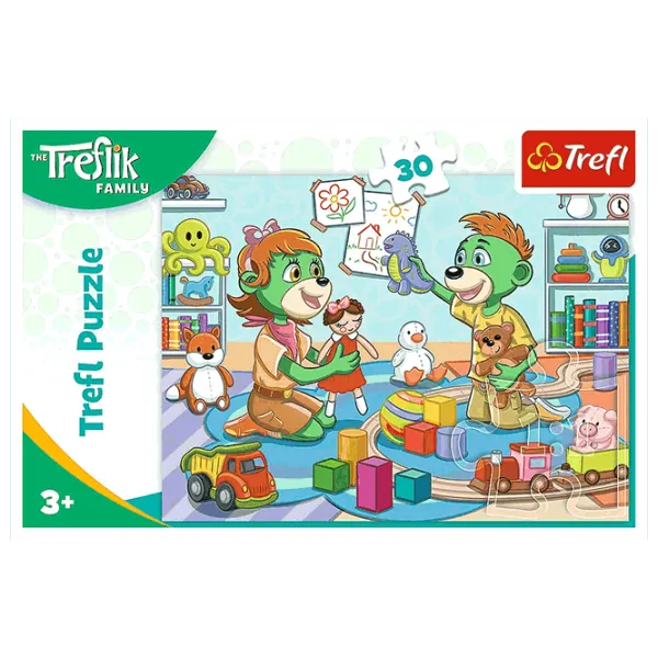 Puzzle Trefl The Joyful Treflik Family 3+/ Количество деталей: 30 photo 3 Puzzle Trefl The Joyful Treflik Family 3+/ Количество деталей: 30 photo 3