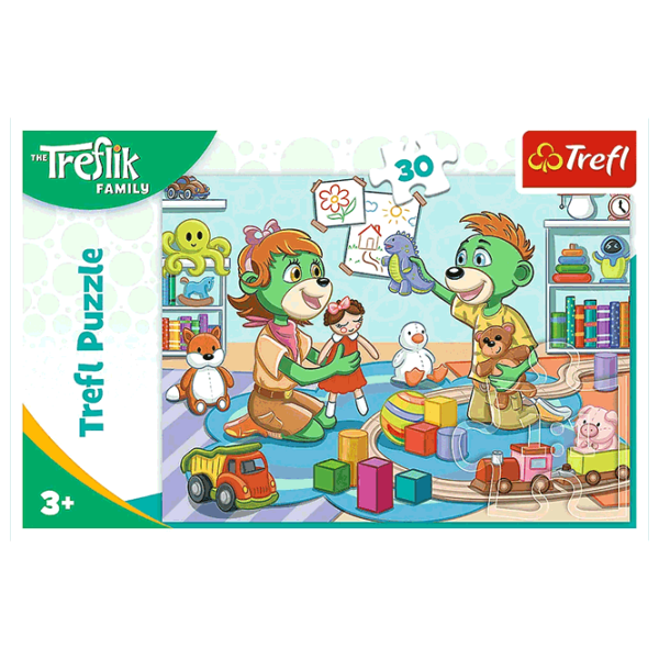 Puzzle Trefl The Joyful Treflik Family 3+/ Количество деталей: 30 photo 3 Puzzle Trefl The Joyful Treflik Family 3+/ Количество деталей: 30 photo 3