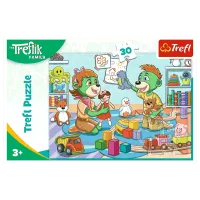 Puzzle Trefl The Joyful Treflik Family 3+/ Numărul de piese: 30 photo 3