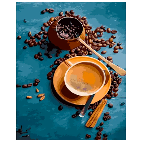 Картина по номерам Strateg Утренний кофе 4823113855482 50 x 40 см / Вертикальная photo 1