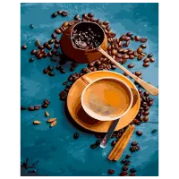 Картина по номерам Strateg Утренний кофе 4823113855482 50 x 40 см / Вертикальная