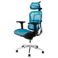 Fotoliu de birou CUSTO Torino  Plasă acrilică/ Blue 